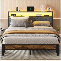 Queen LED  Bed Frame