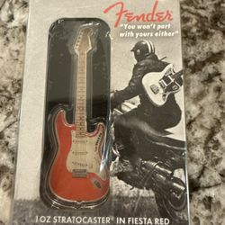 .999 1 OZ SILVER Fender Guitar