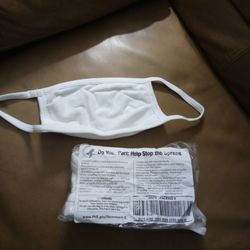 100percent Cotton Mask Available 