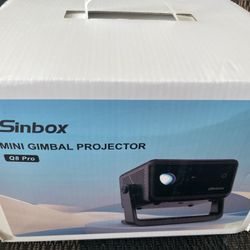 New In Box Projector with WiFi and Bluetooth,1080P Portable Projector, iSinbox Outdoor Movie Projector for Bedroom/ Phone/ Laptop 200" Screen 15000LM 