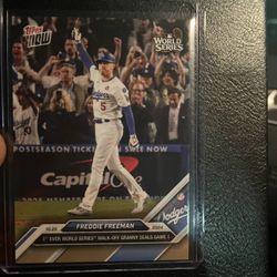 Dodgers Freeman Grand slam Card Topps Now