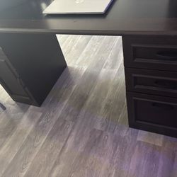 59 inch length 23 inch width  30 inch standing 2 Brown Desk Read Description 