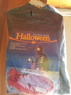 Kids Halloween Ninja costume size 12
