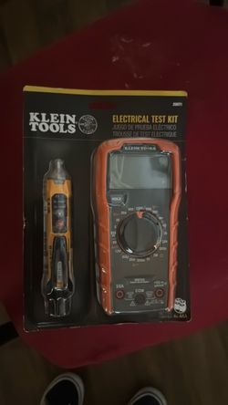 Klein electric test kit and multimeter