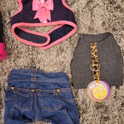 Pet Dog Clothing Jeans, Harness 
