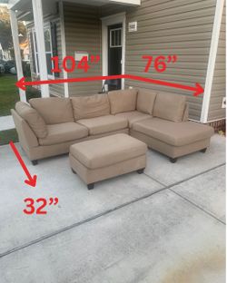 Large Beige Sectional Local Delivery 🚚 💨