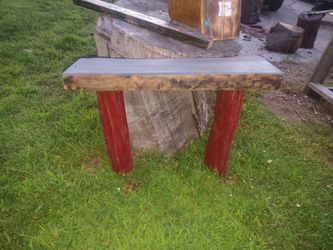 solid oak bench