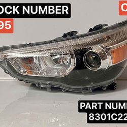 2011-2019 MITSUBISHI OUTLANDER SPORT LH HALOGEN AFTERMARKET HEADLIGHT. DRIVER SIDE.
