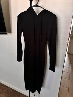 TWO black contour dresses