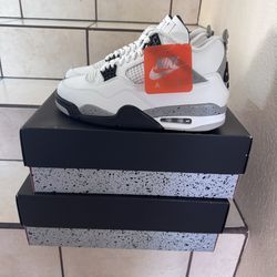 Jordan 4 retro white cement 2025 size 13