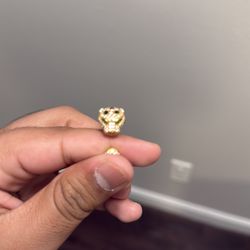 24K Gold Panther Ring (13.8g) - Diamond Iced - Heavy Piece