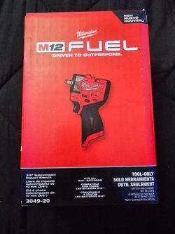 M12 FUEL 12V Lithium-Ion Brushless Cordless 3/8 in. Sub Compact Impact Wrench 3049-20