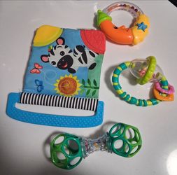 Baby Rattlers & Teether Toys Lot