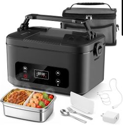 Cordless Heated Lunch Box Rechargeable Portable Food Warmer for Work Travel