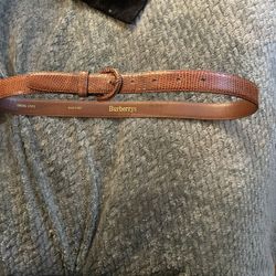 Burberrry Genuine Lizard Skin Belt Size Med