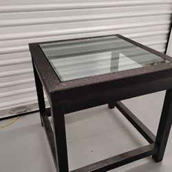 Pier One Glass Top End Table-80910