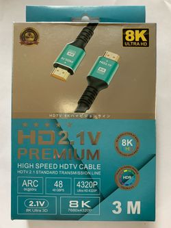 8K HDMI 2.1 cable ultra HD