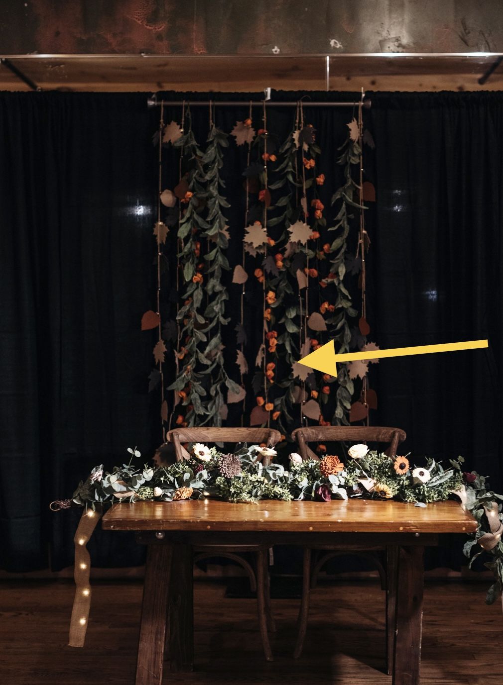 Orange Floral Garland (set Of 3)