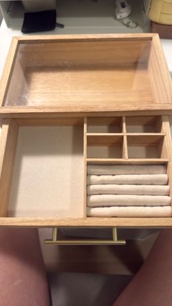 wooden jewelry box