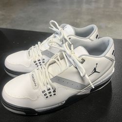 Size 11 Grey And White Cement Jordans