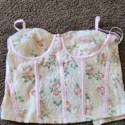 corset pink top