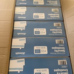 500 Boxed Security Sealed Envelopes 