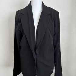 XOXO Black Women’s Jacket – Stylish & Lightweight – Size XL