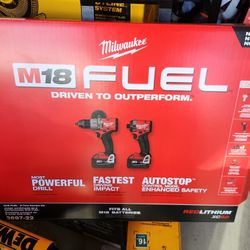 Milwaukee M18 FUEL Cordless Brushless 2 Tool Combo Kit