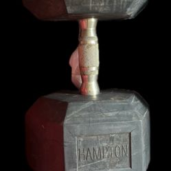 115lb Hampton rubber hex dumbbell set