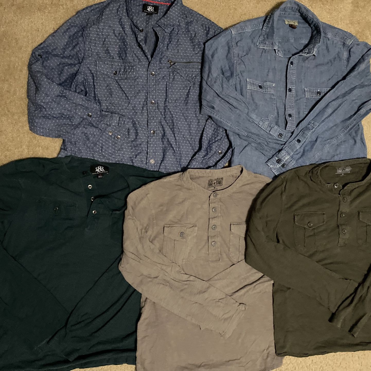 Nice Men’s Size Medium Long-sleeved Shirts