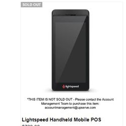 Lightspeed U-Service Handheld Mobile Pos