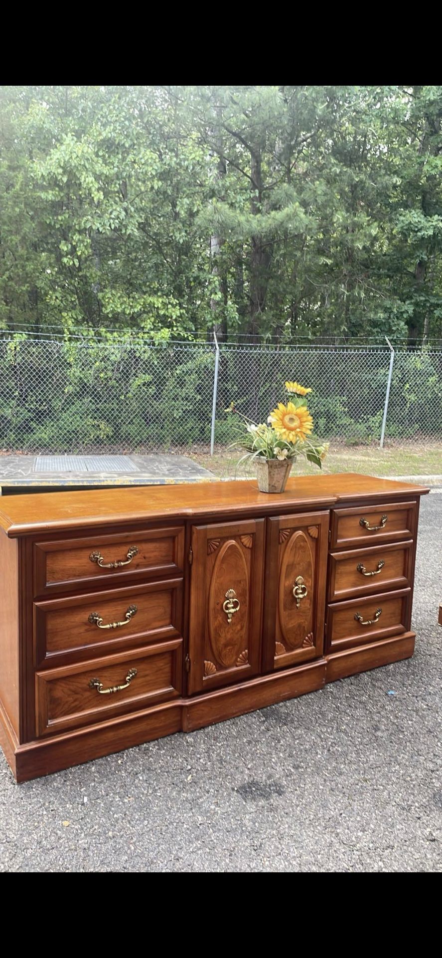 Real Wood Long Dresser With Big Drawers. Drawers Sliding Smoothly. Delivery Available