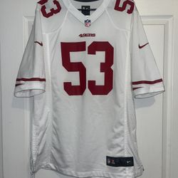 San Francisco 49ers Navorro Bowman White Nike NFL Football Jersey Size Large 