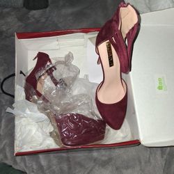 Burgundy High Heel