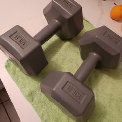 10 Pound Dumbbells Weights 