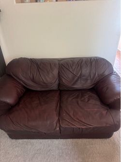 Free Leather Loveseat
