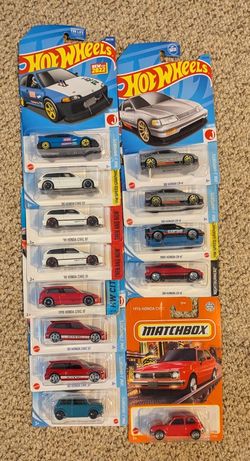 Hot Wheels And Matchbox Ef Eg CRX  Honda 