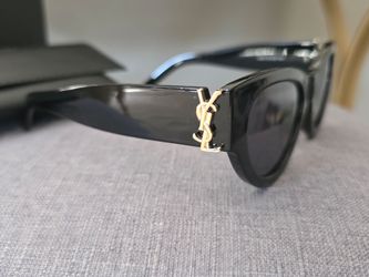 Saint Laurent YSL Black Cat-Eye Sunglasses