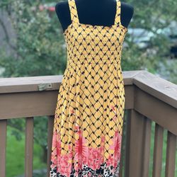 Floral/cheetah/geometric Print Dress (women’s XL)