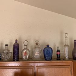 Antique Whisky Bottles 