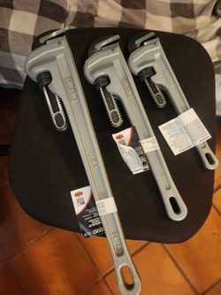 Rigid Aluminum Pipe Wrenches new $140...14"...18"...24"
