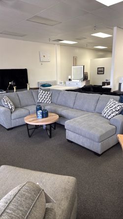 Grey sectional sofa