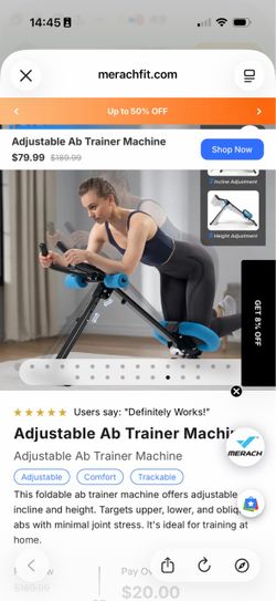 Adjustable Ab Trainer Machine