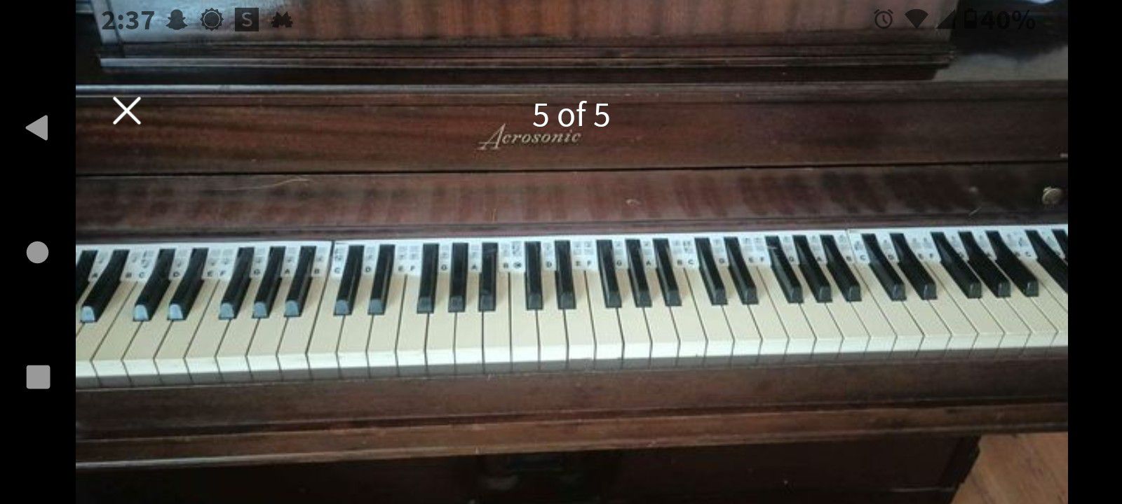 Gorgeous Vintage Acrosonic Piano 