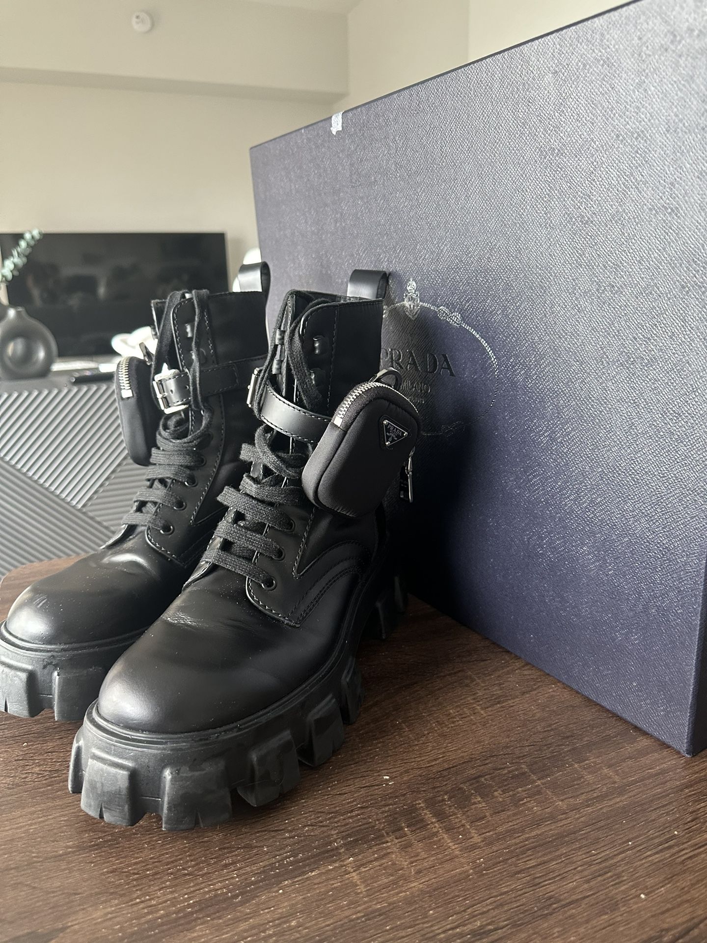 Prada Monolith Boots