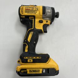 DEWALT DCF887 1/4-INCH-3-SPEED IMPACT DRIVER, WITH BATTERY, IN USED CONDITION