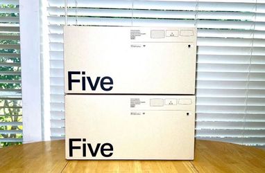 A Pair of Sonos Fives - Black - Brand New Sealed - Includes Warranty