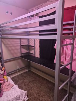 Twin Bunk Bed and Desk frame
