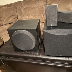 Two Yamaha subs two Yamaha speakers