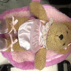 Pink Bear Ballerina Backpack  